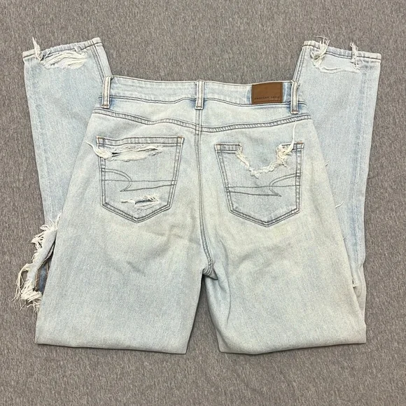 American Eagle distressed mom jeans size 0 - Picture 2 of 7
